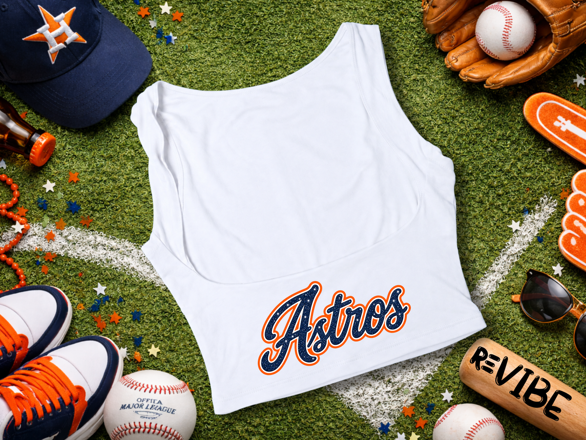 Houston Baseball Orange & Blue Tank