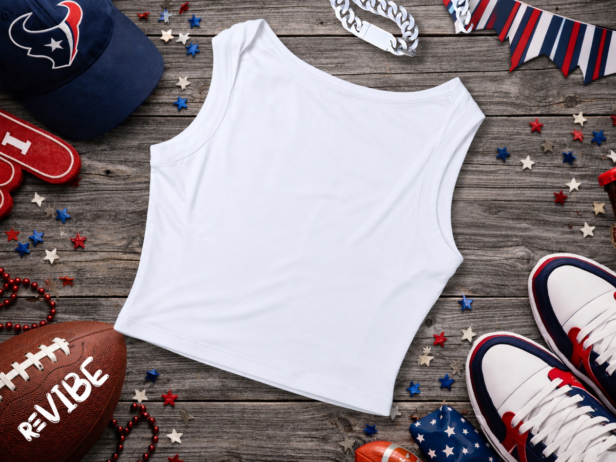 Houston Football Tank - Houston Skyline with Circle Logo