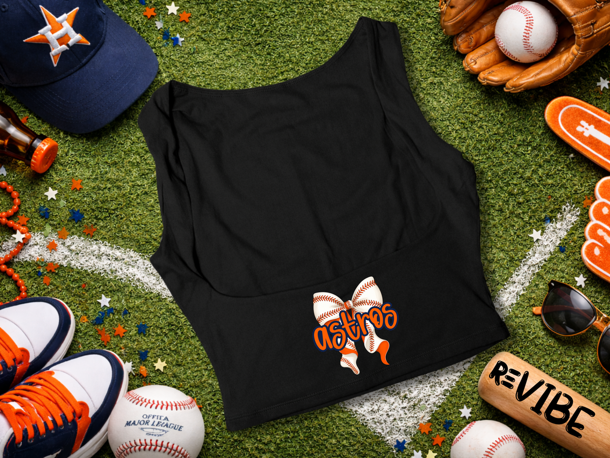 Houston Baseball Bow Tank