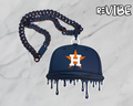 Houston Baseball Hat Drip Blue Hype Chain