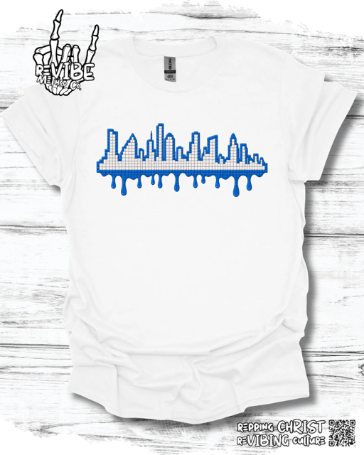 Houston Football Rivalry Shirt: Houston Skyline Drip