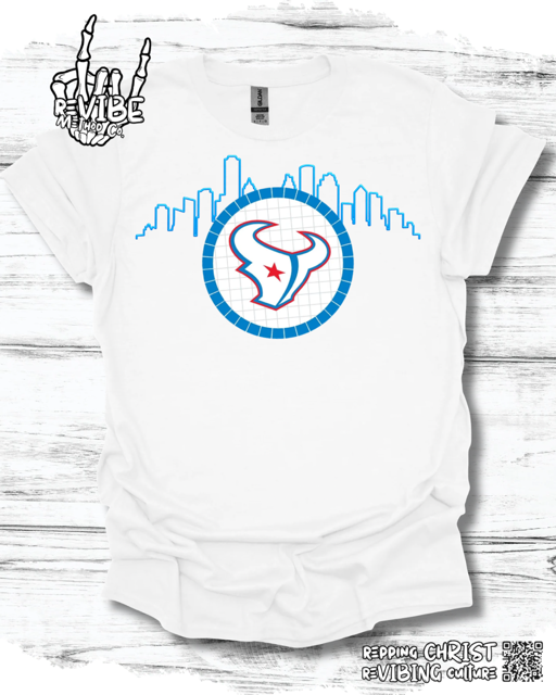 Houston Football Rivalry Shirt: Houston Skyline Logo