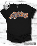 Astros Orange Leopard