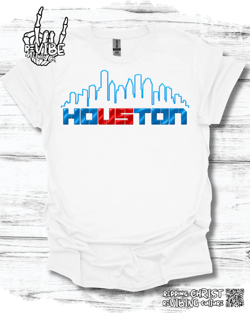 Houston Football Rivalry Shirt: Houston Skyline