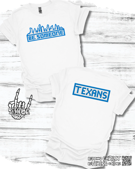 Houston Football Rivalry Shirt: Be Someone and Texans Tile