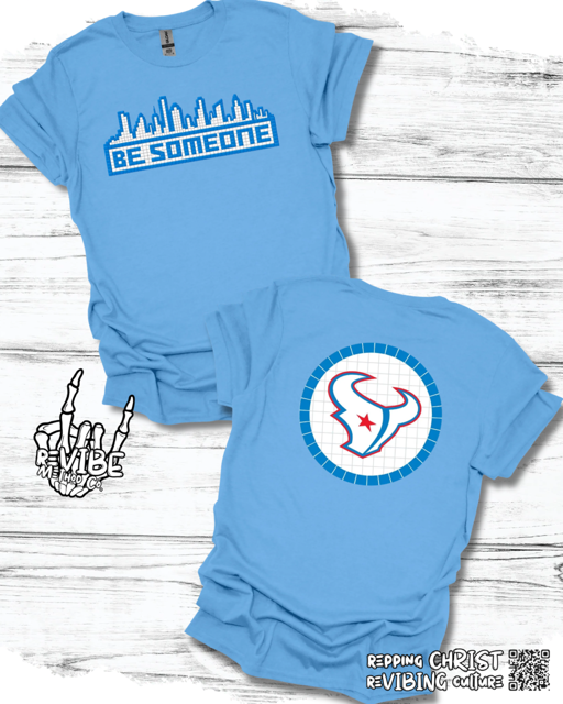 Houston Football Rivalry Shirt: Be Someone Circle Logo
