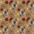 Jesus is King - Beige Checkered