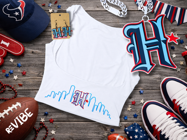 Houston Football Tank - Houston Skyline with H